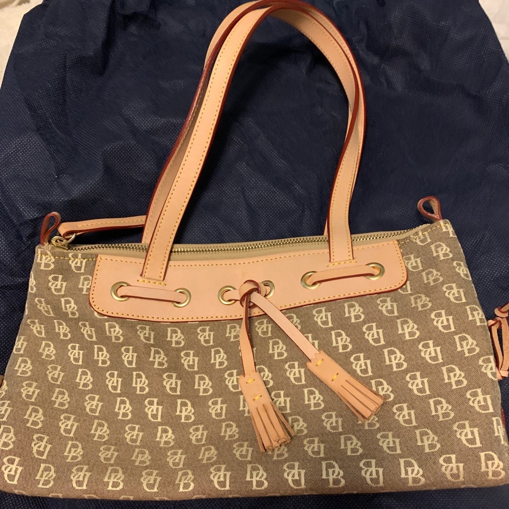 Dooney & Bourke signature initials canvas bag